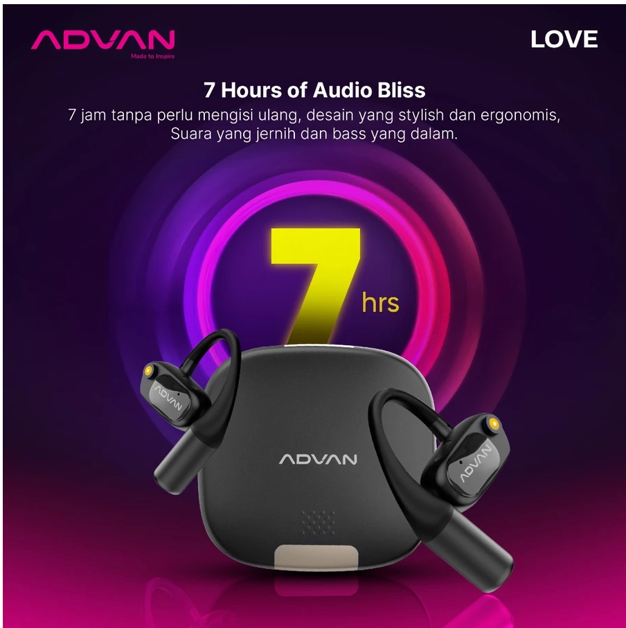 ADVAN TWS Open Ear Earphone Bluetooth