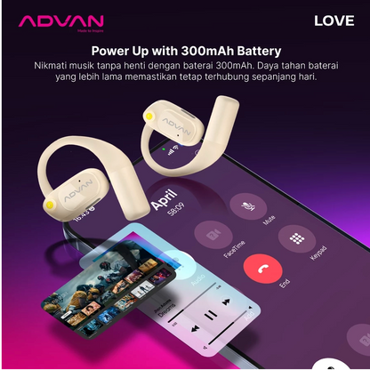 ADVAN TWS Open Ear Earphone Bluetooth