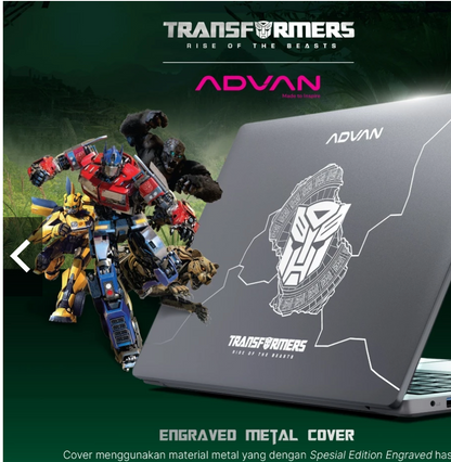 ADVAN Laptop TBook X Transformer | TbookN100 Intel N100 4Gb/128GB 14" HD Free Windows 11