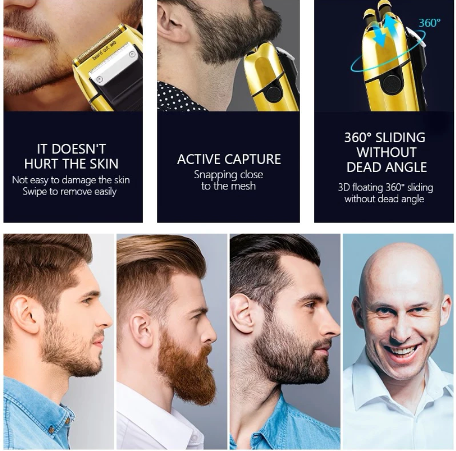EMEI Shaver Trimmer KM-2024 / KM-2028 - Alat Cukur Kumis Tahan Air