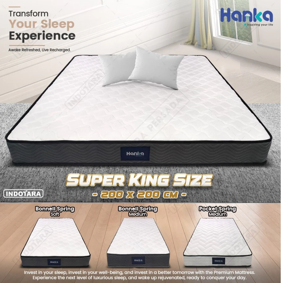 Kasur Spring Bed Tebal 21cm Empuk & Nyaman Free Bantal
