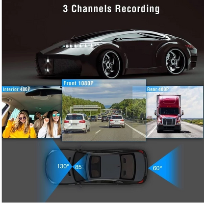 Dashcam Mobil 1920P Gratis 128GB Sistem Suara Cerdas WIFI Dan GPS Versi Night Vision Multifungsi Kamera Parkir