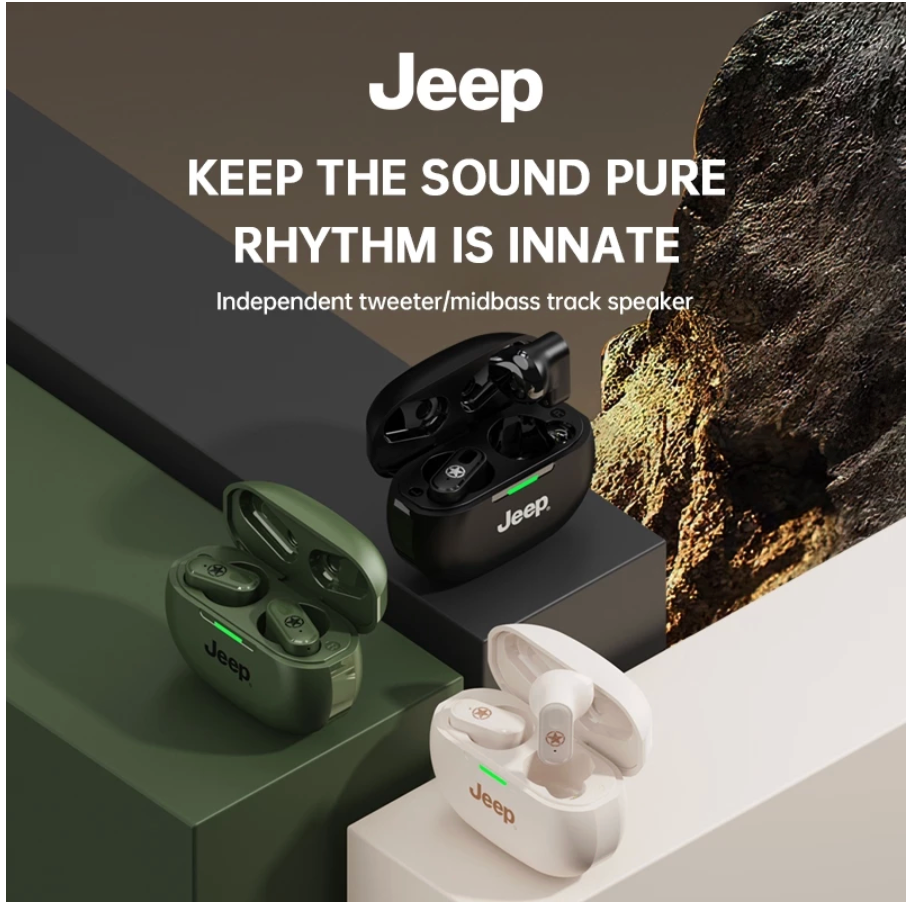 eep EW011 TWS Headphone Nirkabel Bluetooth Earphone Bluetooth 5.3 Bass Headset Musik Olahraga Tahan Air dengan Mikrofon Speaker