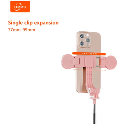 Tripod Bluetooth Remote with LED Fill Light, Adjustable Phone Stand for Vlog/Youtube/TikTok