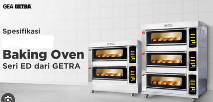 Oven Gas GETRA RFL-24GD Oven 2 Deck 4 Tray Pemanggang Kue Roti RFL 24GD Garansi Resmi