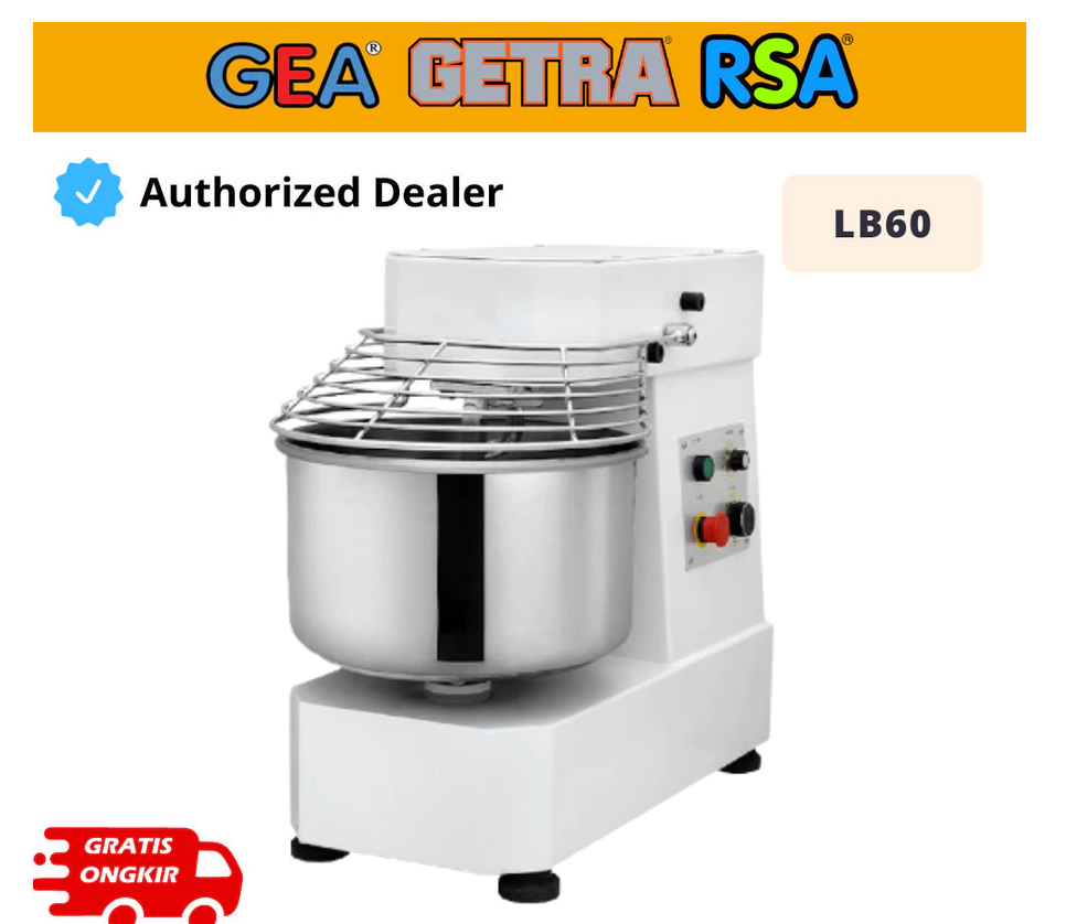 GETRA LB60 LB 60 SPIRAL MIXER ROTI 60 LITER