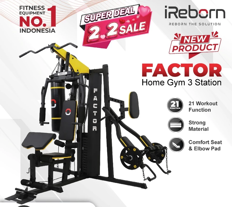 Fitness Home Gym 3 Side 150LBS Factor