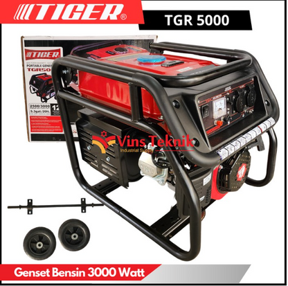Genset Tiger TGR 5000 - 3000Watt Generator Tiger