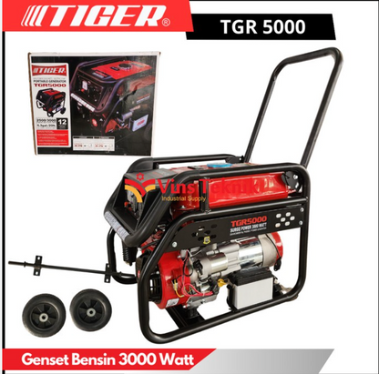 Genset Tiger TGR 5000 - 3000Watt Generator Tiger