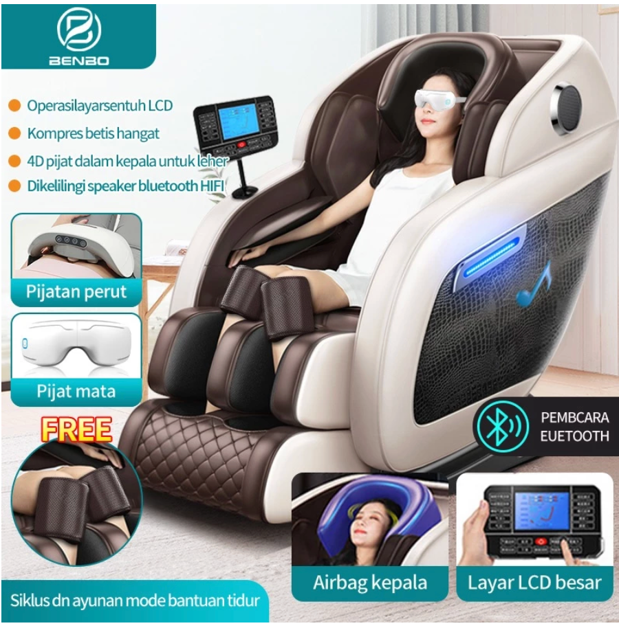 Kursi Pijat Mewah Otomatis Sofa Pijat Listrik Canggih Pijat Cerdas / Benbo Kursi Pijat Multifungsi