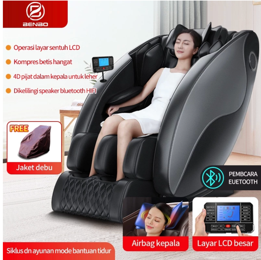 Kursi Pijat Mewah Otomatis Sofa Pijat Listrik Canggih Pijat Cerdas / Benbo Kursi Pijat Multifungsi