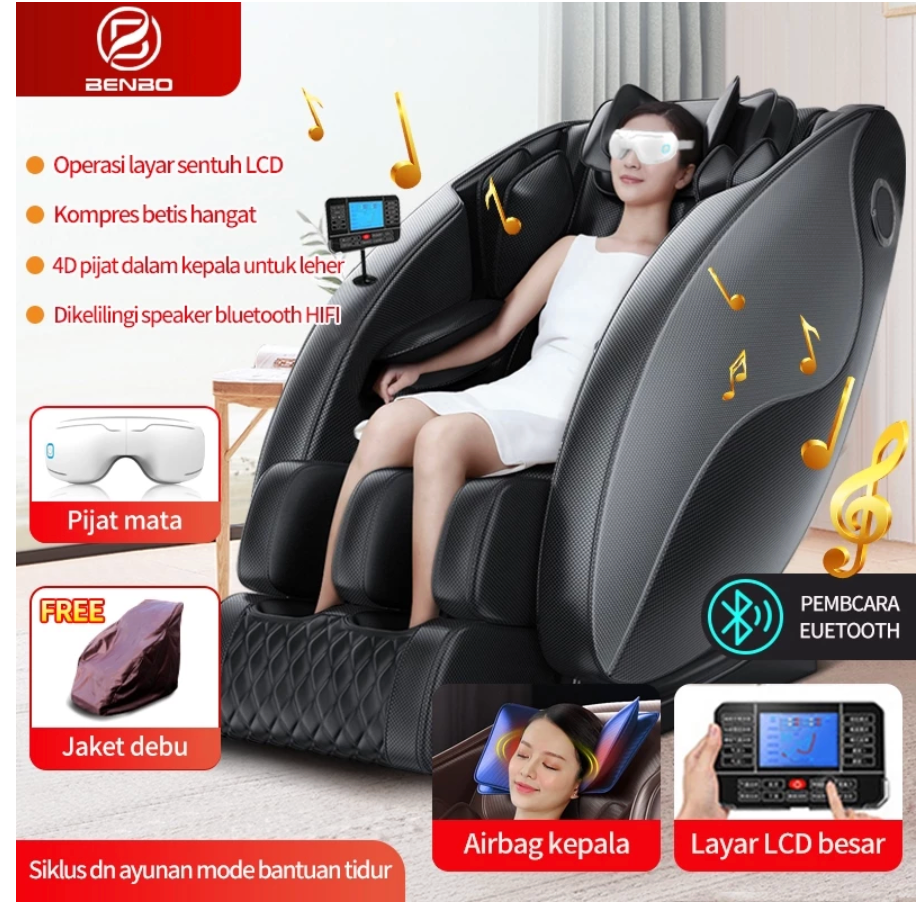 Kursi Pijat Mewah Otomatis Sofa Pijat Listrik Canggih Pijat Cerdas / Benbo Kursi Pijat Multifungsi