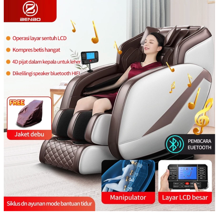 Kursi Pijat Mewah Otomatis Sofa Pijat Listrik Canggih Pijat Cerdas / Benbo Kursi Pijat Multifungsi
