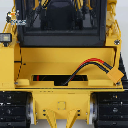 1/12 D65EX RC Metal Hydraulic Bulldozer Radio Controlled Heavy Machine Model Construction Car I6S Light Sound Finished Vehicle