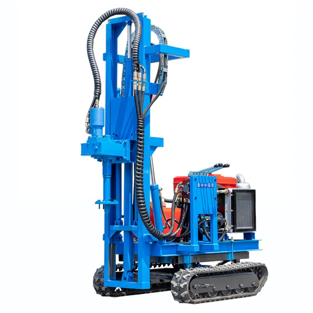 Crawler down-the-hole drill rig photovoltaic pile driver rock mine drilling rural small spiral courtyard ground nail