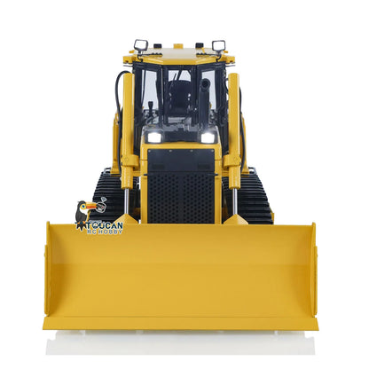 1/12 D65EX RC Metal Hydraulic Bulldozer Radio Controlled Heavy Machine Model Construction Car I6S Light Sound Finished Vehicle