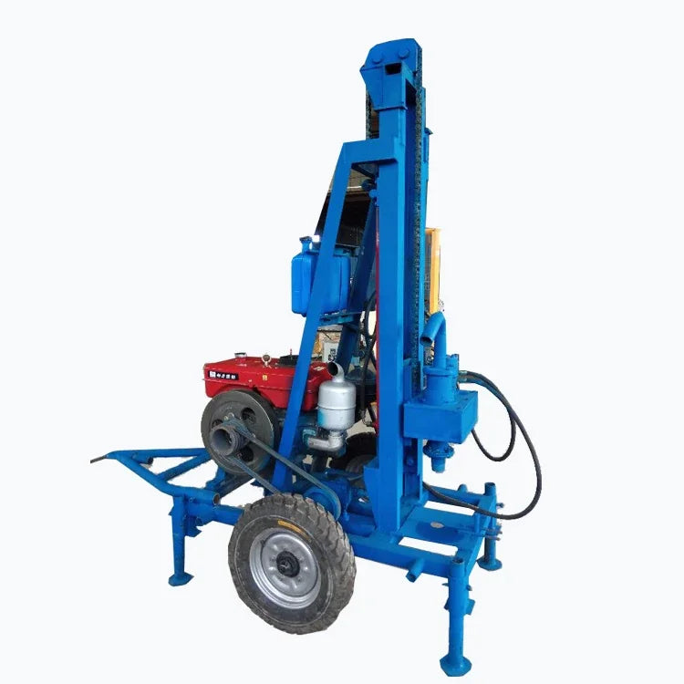 150 Meters Depth Diesel Engine Portable Dth Water Well Drilling Rig Small Bore 200M Cheap Small Water Well Drilling Rig Machine