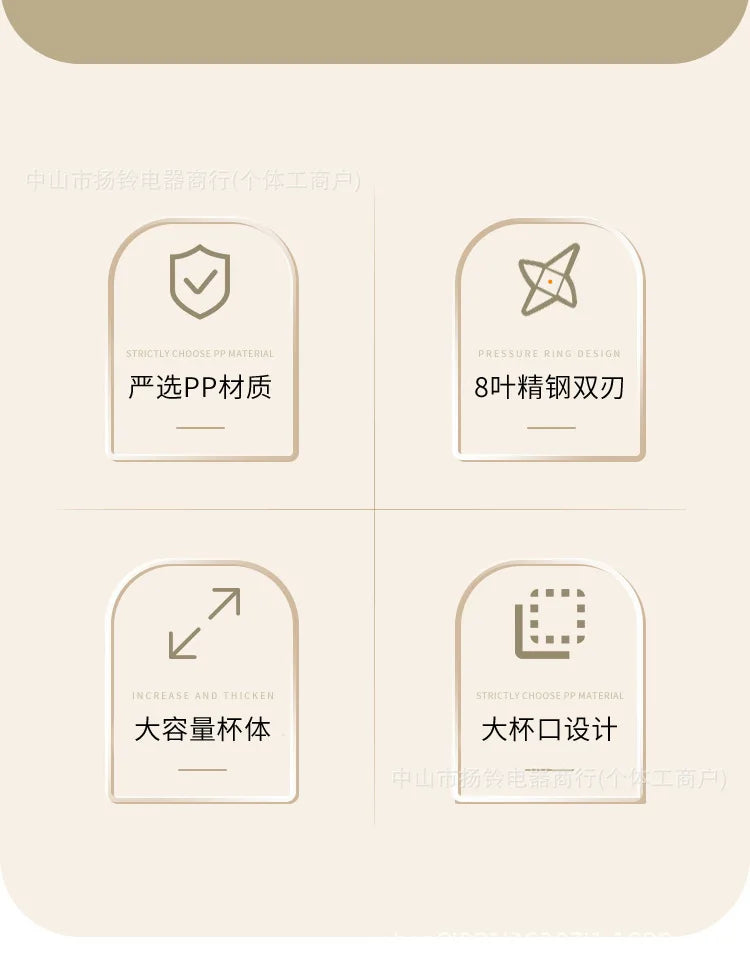 Ice Shaver Crusher Stainless Steel Large Capacity Minced Meat Licuadora Ninja Juicer