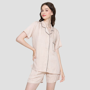 Nevada Setelan Piyama Solid Wanita 121579463