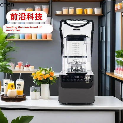 HXL Smoothie Machine for Milk Tea Shops with Cover, Silent Juicer, Blender, Ice Crusher