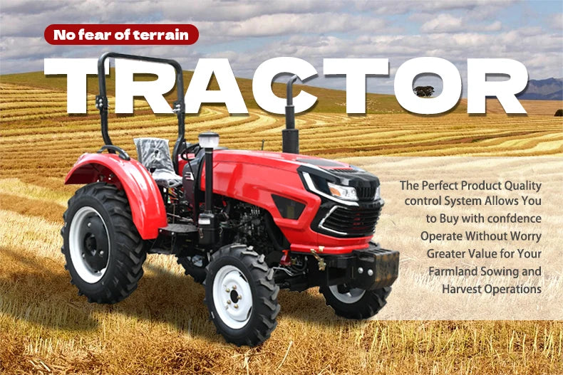 Wholesale Four Wheel 4x4 Compact Mini Farm Garden Tractors with Mower