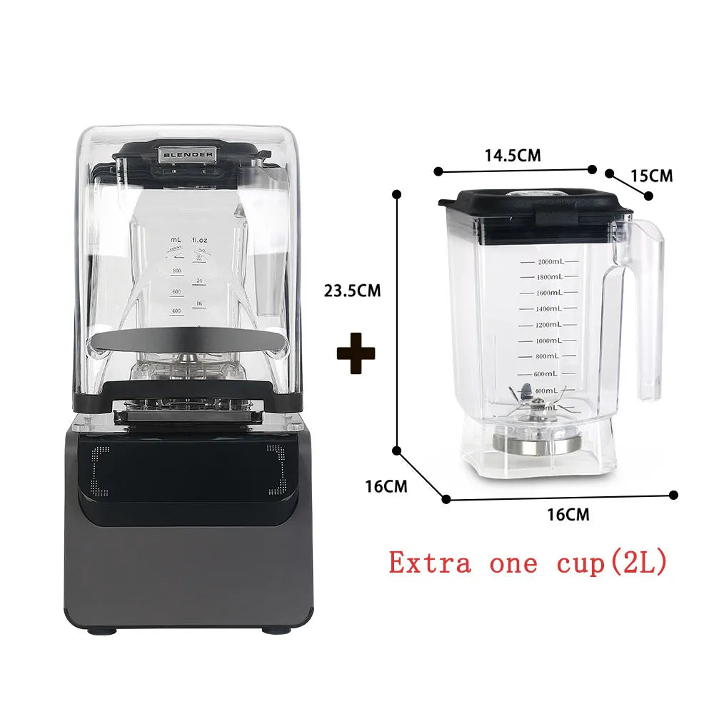 ITOP Heavy Duty Commercial Blender Ice Smoothies Crusher Food Mixer Juicer Food Processor With Reprograming Function
