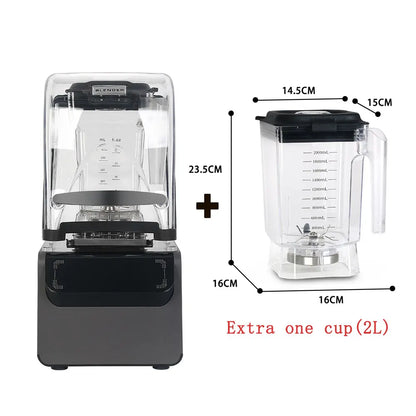 ITOP Heavy Duty Commercial Blender Ice Smoothies Crusher Food Mixer Juicer Food Processor With Reprograming Function