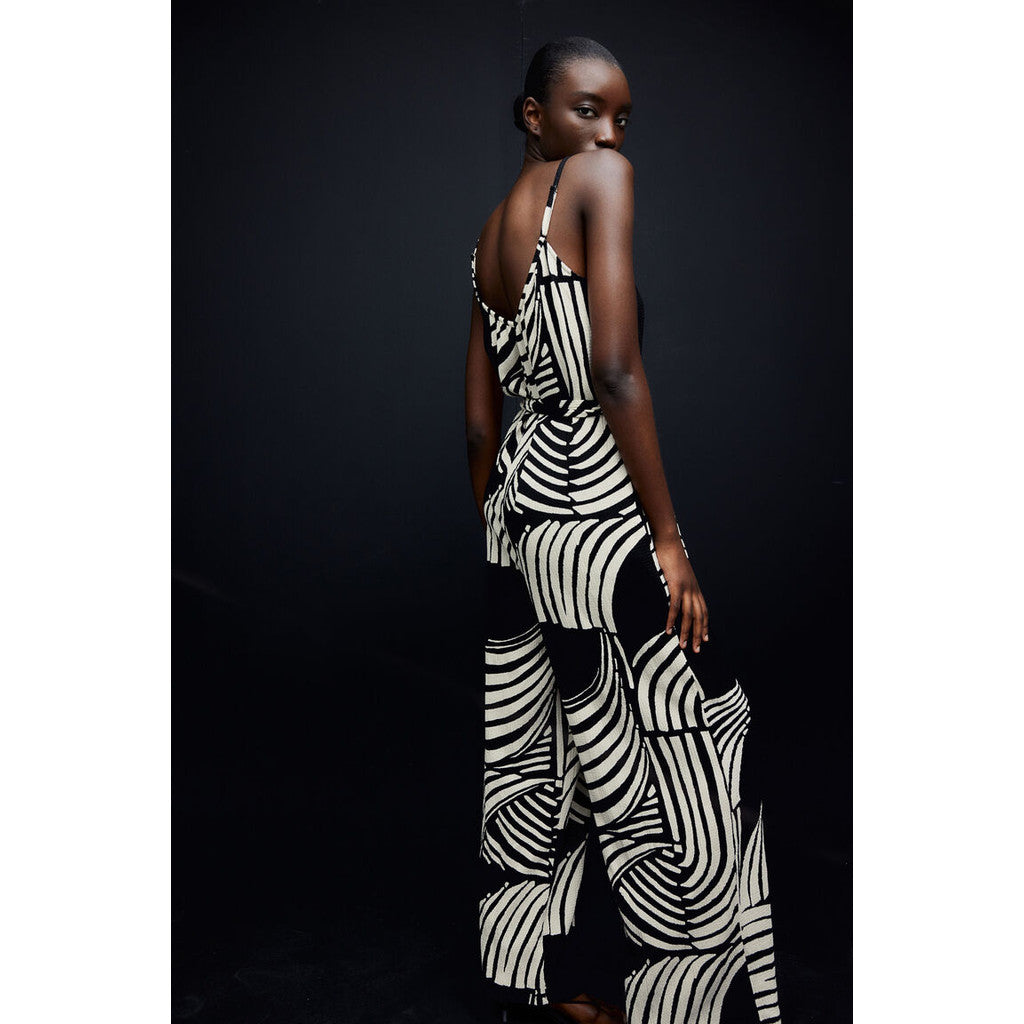 H&M Wanita Tie-Belt Jersey Jumpsuit