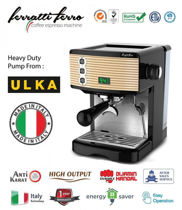 Ferratti Ferro Espresso Machine Coffee FCM3601