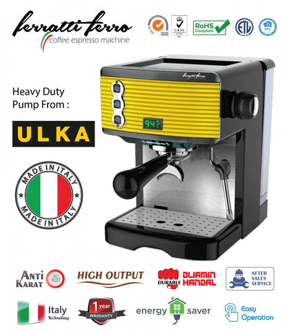 Ferratti Ferro Espresso Machine Coffee FCM3601