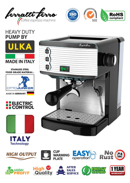 Ferratti Ferro Espresso Machine Coffee FCM3601