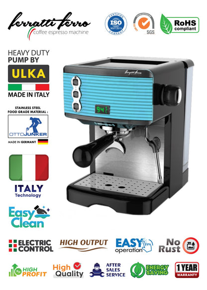 Ferratti Ferro Espresso Machine Coffee FCM3601