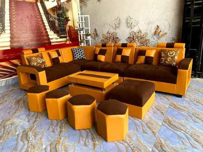 Sofa Full Set, Include Meja, Anak Sofa.