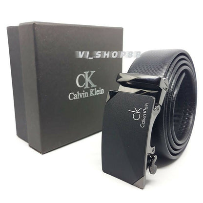 CALVIN KLEIN BRAND LEATHER BELT