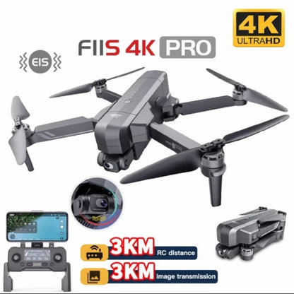 DRONE SJRC F11S 4K PRO 3KM Professional Drone Dual Anti-Shake Self-Stabilized Gimbal+EIS 4KSJRC F11S 4K RPO Professional Drone Dual Anti-Shake Self-Stabilized Gimbal+ElS 4K