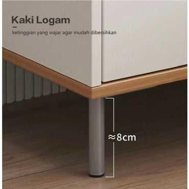 ￼Damaindah Meja Nakas / Meja Bedside/Meja Nakas Minimalis/Meja Samping/BEDSIDE TABLE/Lemari Nakas Dua Laci/Minimalis/Modern/Murah