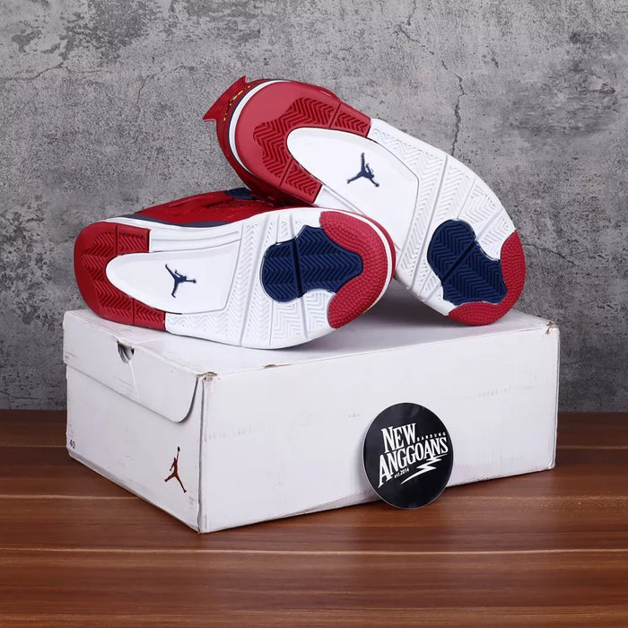 Nike Air Jordan 4 Retro Red Fiba White