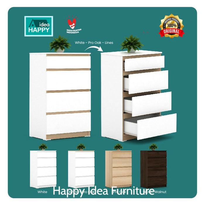 Lemari Bufet Laci Minimalis Baby Locker Sideboard Drawer Serbaguna Linus CH 4 Linus CH4