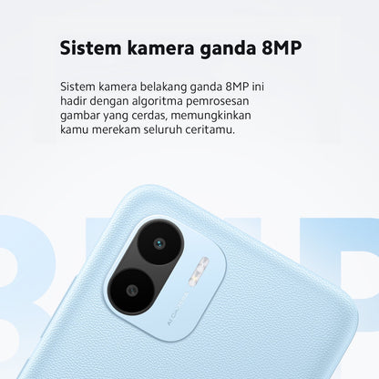 Official Xiaomi Redmi A2 Total RAM hingga 3GB 8MP AI Dual Kamera Layar HD+ 6,52" 5000mAh