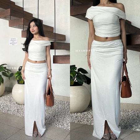 Setelan One Set/Top Mochi Fuji Viral Spandex Sintetis