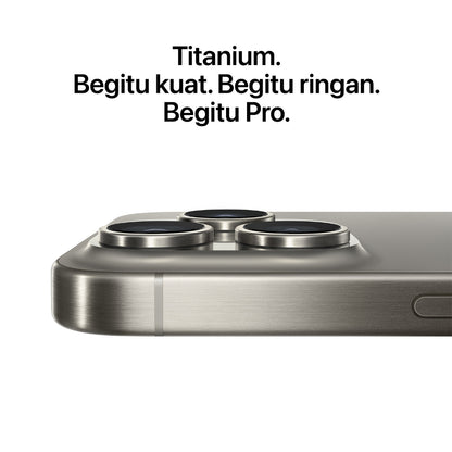 Apple iPhone 15 Pro 128GB, Black Titanium Garansi Resmi iBox