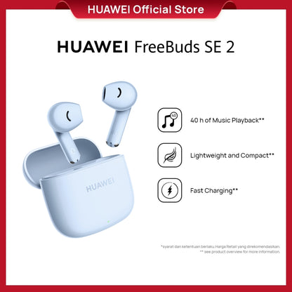 HUAWEI FreeBuds SE 2 Wireless Earphone TWS | 40h Battery | Comfortable and Perfect Fit | Punchy Bass | IP54 Water