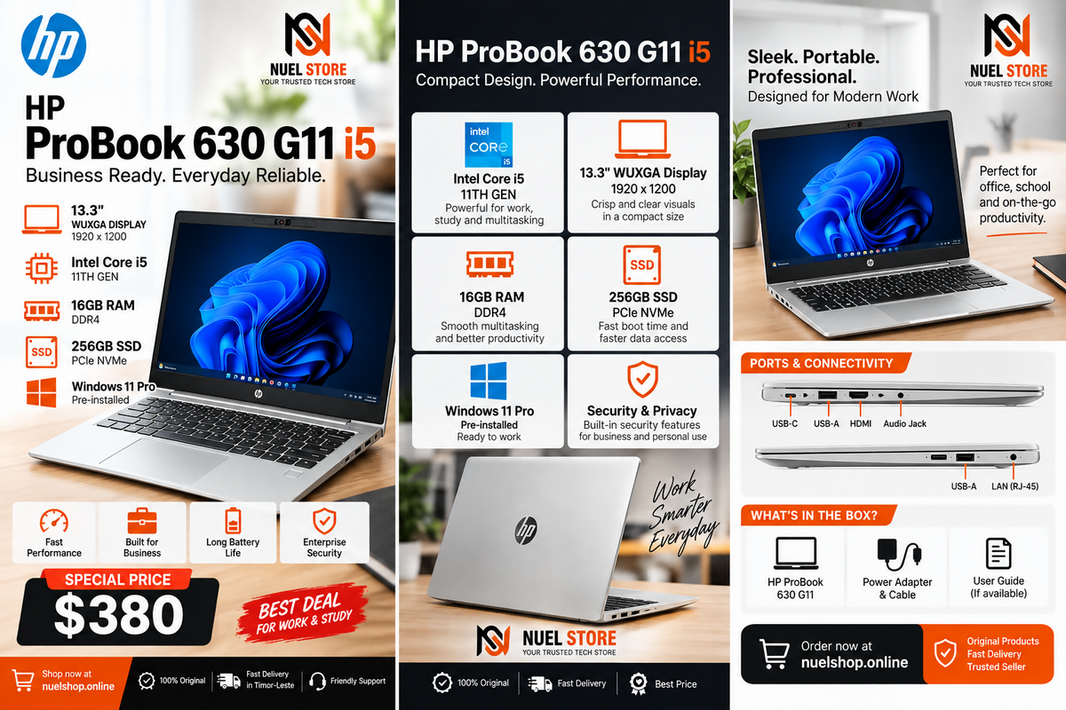 HP ProBook 630 G11 — Intel Core i5