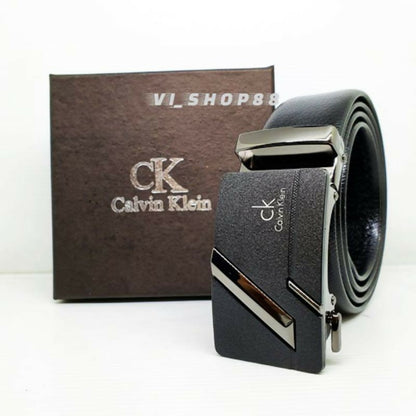 CALVIN KLEIN BRAND LEATHER BELT