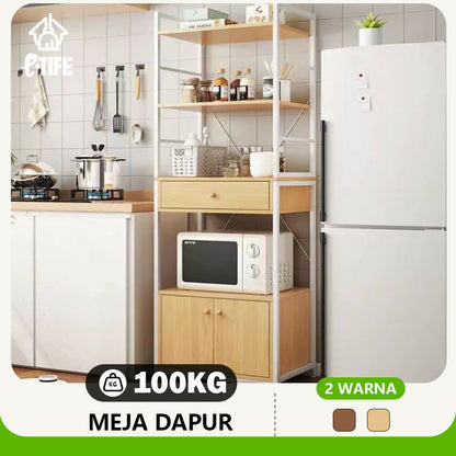 Rak dapur , rak penyimpanan, lemari dapur