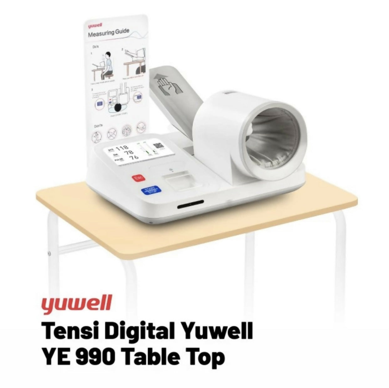 ￼Tensimeter Digital Yuwell YE 990 Table Top