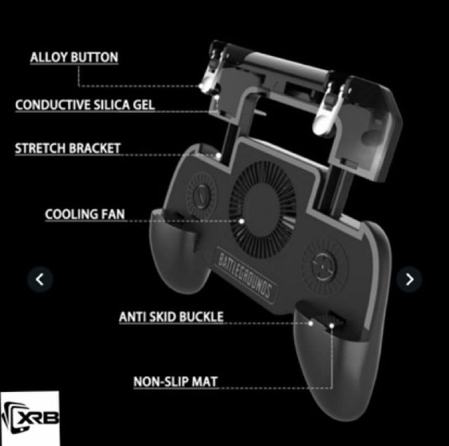 Game Pad Holder With Cooling Fan, and Power Bank, 4 in 1