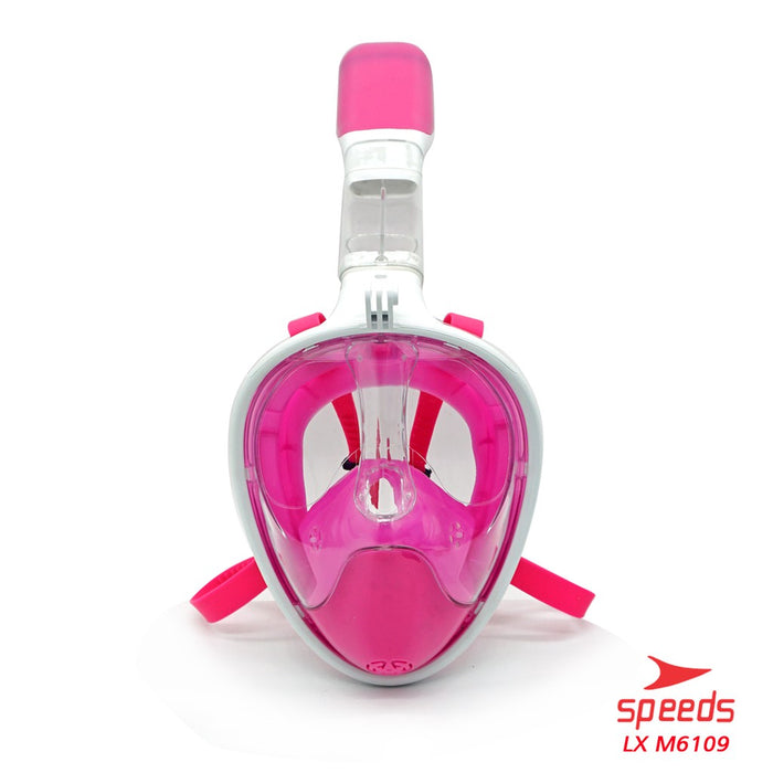 Snorkling Masker Snorkel Diving Mask Full Face Tali Karet M6109