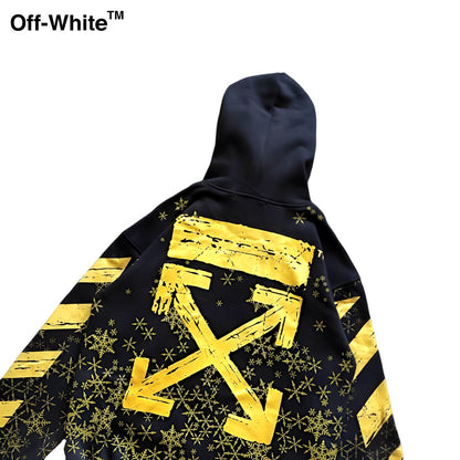 Hoodie Off White Snow Galaxy Unisex