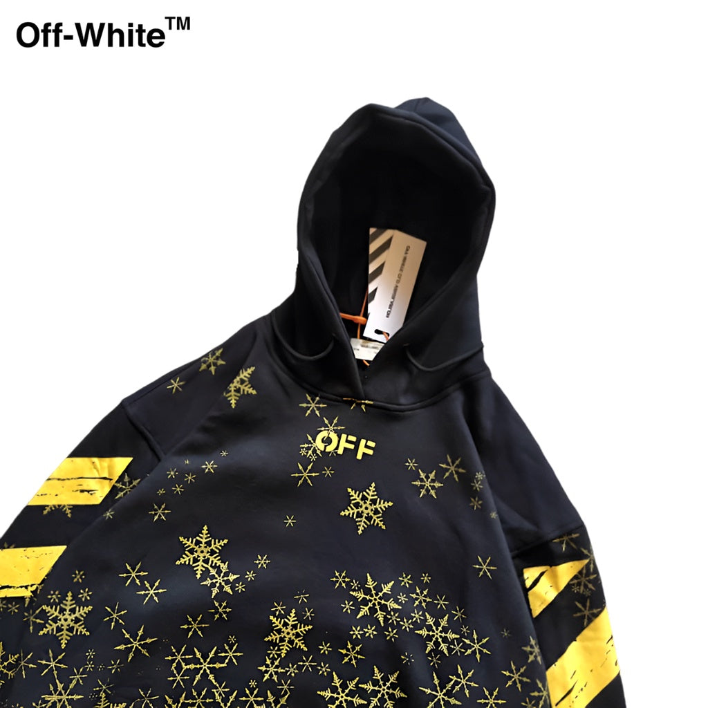 Hoodie Off White Snow Galaxy Unisex